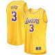 Youth Los Angeles Lakers Anthony Davis Fanatics Gold Fast Break Player Jersey - Icon Edition