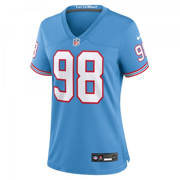 Women's Tennessee Titans Jeffery Simmons Nike Light Blue Player Jersey