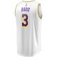 Men's Los Angeles Lakers Anthony Davis Fanatics White Fast Break Replica Player Jersey - Association Edition