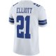 Men's Dallas Cowboys Ezekiel Elliott Nike White Vapor Limited Player Jersey