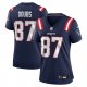 Women's New England Patriots Romeo Doubs Nike Navy Game Jersey