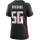 Women's Atlanta Falcons Keith Brooking Nike Black Game Retired Player Jersey