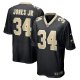 Men's New Orleans Saints Tony Jones Jr. Nike Black Player Game Jersey