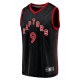 Men's Toronto Raptors RJ Barrett Fanatics Black Fast Break Player Jersey - Statement Edition