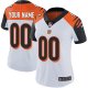 Women's Nike Cincinnati Bengals Customized White Vapor Untouchable Custom Limited NFL Jersey