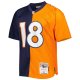 Men's Denver Broncos Peyton Manning Mitchell & Ness Navy/Orange 2015 Split Legacy Replica Jersey