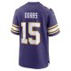 Men's Minnesota Vikings Joshua Dobbs Nike Purple Alternate Game Jersey