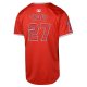 Youth Los Angeles Angels Mike Trout Nike Red Alternate Limited Player Jersey