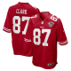 Men's San Francisco 49ers #87 Dwight Clark Nike Scarlet 75th Anniversary Retired Player Limited Jersey