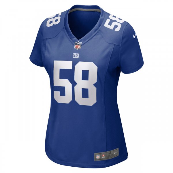 Women's New York Giants Casey Kreiter Nike Royal Game Jersey