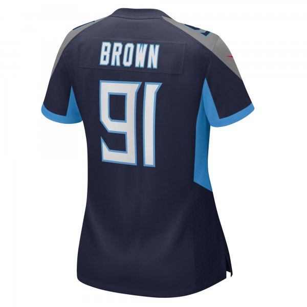 Women's Tennessee Titans Shakel Brown Nike  Navy  Game Jersey