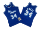 Men's Los Angeles Lakers #34 Shaquille O'Neal 1996-97 Blue Mitchell and Ness Stitched NBA Jersey