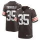 Men's Cleveland Browns Charlie Thomas Nike  Brown Team Game Jersey