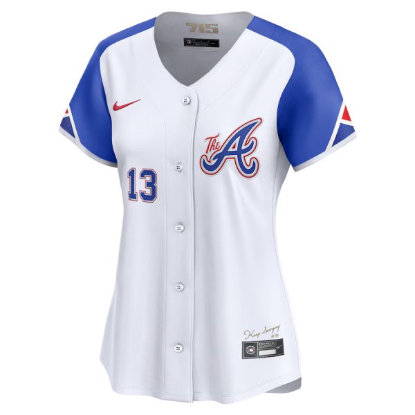 Women's Atlanta Braves Ronald Acu?a Jr. Nike White City Connect Limited Player Jersey