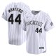 Men's Colorado Rockies Elehuris Montero Nike White Home Limited Player Jersey