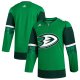 Men's Anaheim Ducks  adidas Kelly Green 2023 St. Patrick's Day Primegreen Jersey