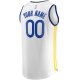 Men's Golden State Warriors Fanatics White Fast Break Custom Replica Jersey - Association Edition