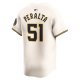 Men's Milwaukee Brewers Freddy Peralta Nike Cream Home Limited Player Jersey