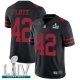 San Francisco 49ers #42 Ronnie Lott Black Alternate Super Bowl LIV Bound Men's Stitched NFL Vapor Untouchable Limited Jersey