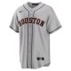 Men's Houston Astros Alex Bregman Nike Gray Road Replica Player Name Jersey