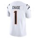 Men's Cincinnati Bengals Ja'Marr Chase Nike White  Vapor Untouchable Limited Jersey