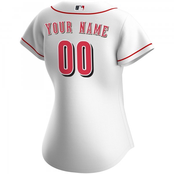 Women's Cincinnati Reds Nike White Home Replica Custom Jersey