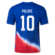 Nike United States Match Christian Pulisic Away Jersey 24/25 (Old Royal/Sport Red/White)