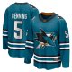 Men's San Jose Sharks Matt Benning Fanatics Teal Home Breakaway Jersey