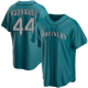 Youth Seattle Mariners #44 Julio Rodriguez Nike Aqua Player MLB Jersey