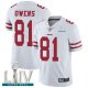 San Francisco 49ers #81 Terrell Owens White Super Bowl LIV Bound Men's Stitched NFL Vapor Untouchable Limited Jersey