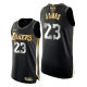 Los Angeles Lakers LeBron James 2020 NBA Finals Golden Limited Edition Black Jersey 2020-21