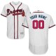 Men's Atlanta Braves Majestic Home White Flex Base Collection Custom MLB Jersey