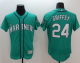 Seattle Mariners #24 Ken Griffey Green Flexbase Collection Stitched MLB Jersey