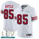 San Francisco 49ers #85 George Kittle White Rush Super Bowl LIV Bound Men's Stitched NFL Vapor Untouchable Limited Jersey