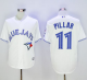 Toronto Blue Jays #11 Kevin Pillar White New Cool Base 40th Anniversary Stitched MLB Jersey