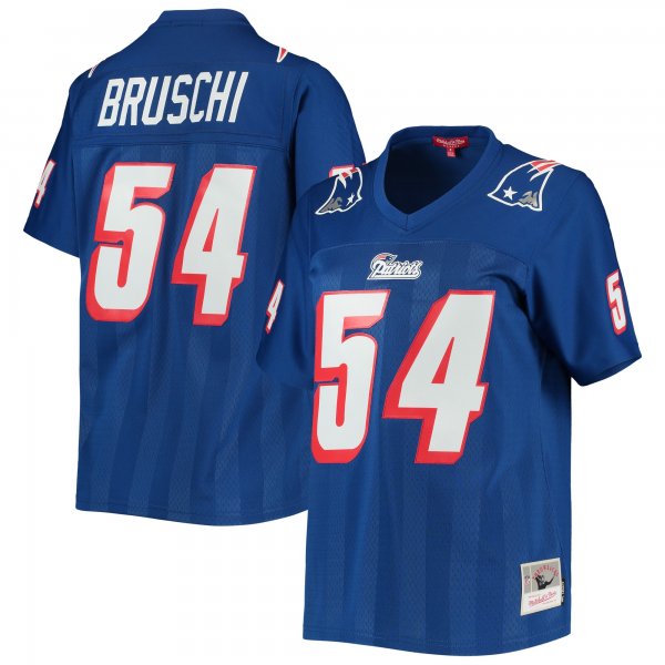 Women's New England Patriots Tedy Bruschi Mitchell & Ness Royal Legacy Replica Player Jersey