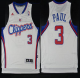 Men's Los Angeles Clippers #3 Chris Paul White Revolution 30 Stitched NBA Jersey