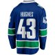 Men's Vancouver Canucks Quinn Hughes Fanatics Blue Home Breakaway Jersey