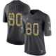 Nike Minnesota Vikings #80 Cris Carter Black Men's Stitched NFL Limited 2016 Salute To Service Jersey