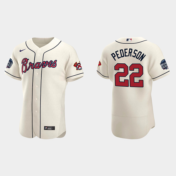 Joc Pederson Atlanta Braves 2021 World Series MLB Flexbase Jersey - Cream