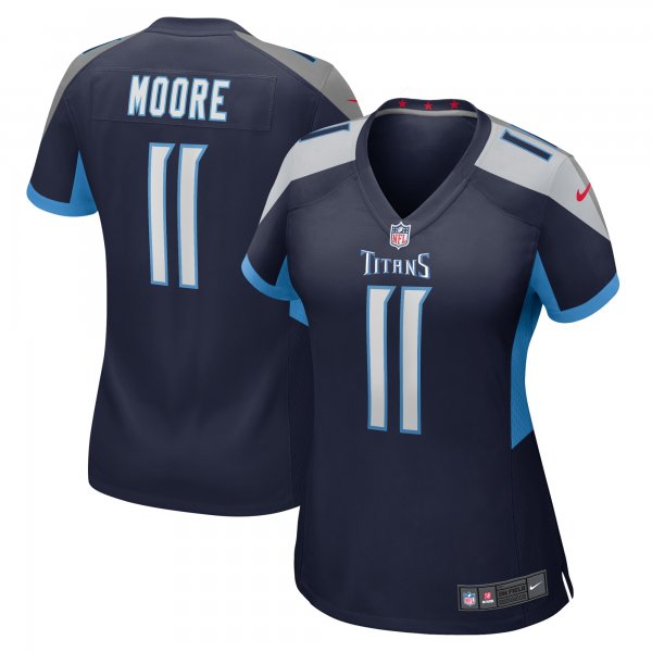 Women's Tennessee Titans Chris Moore Nike  Navy  Game Jersey