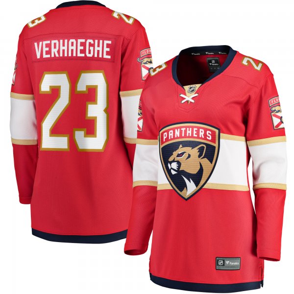 Women's Florida Panthers Carter Verhaeghe Fanatics Red Home Breakaway Jersey