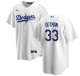 Men's Los Angeles Dodgers #33 James Outman Nike White MLB Cool Base Jersey