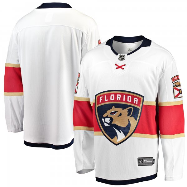 Youth Florida Panthers Fanatics White Away Breakaway Jersey