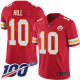 Kansas City Chiefs #10 Tyreek Hill Red Team Color Men's Stitched NFL 100th Season Vapor Limited Jersey