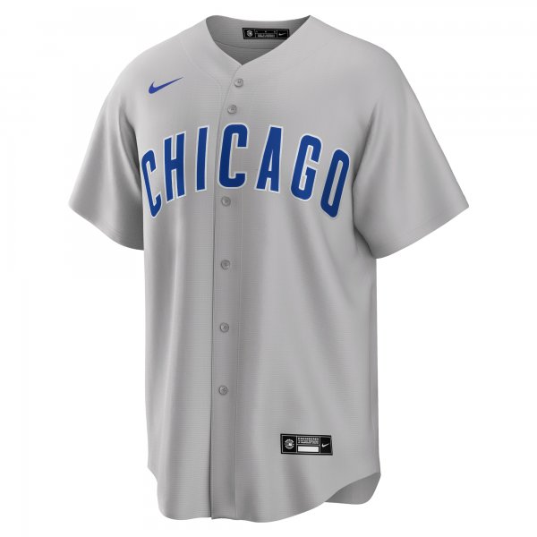 Men's Chicago Cubs Nike Gray Road Replica Team Jersey