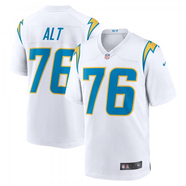 Men's Los Angeles Chargers Joe Alt Nike White 2024 NFL Draft First Round Pick Player Game Jersey