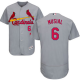 St. Louis Cardinals #6 Stan Musial Grey Flexbase Collection Stitched MLB Jersey