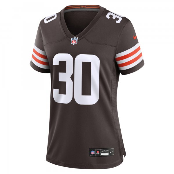 Women's Cleveland Browns Devin Bush Nike  Brown  Game Jersey