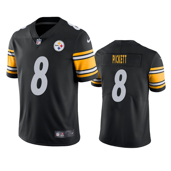 Men's Pittsburgh Steelers Kenny Pickett Black 2022 NFL New Draft Vapor Limited Jersey